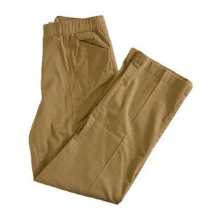 LL Bean Pants Womens Size 14MT Biege Classic Fit Basic Khaki Minimal 32x31